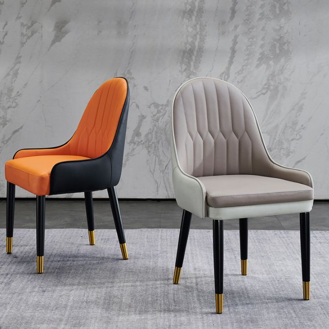 Solid Wood Modern Home Dining Chair Matte Finish Parsons Side Chair