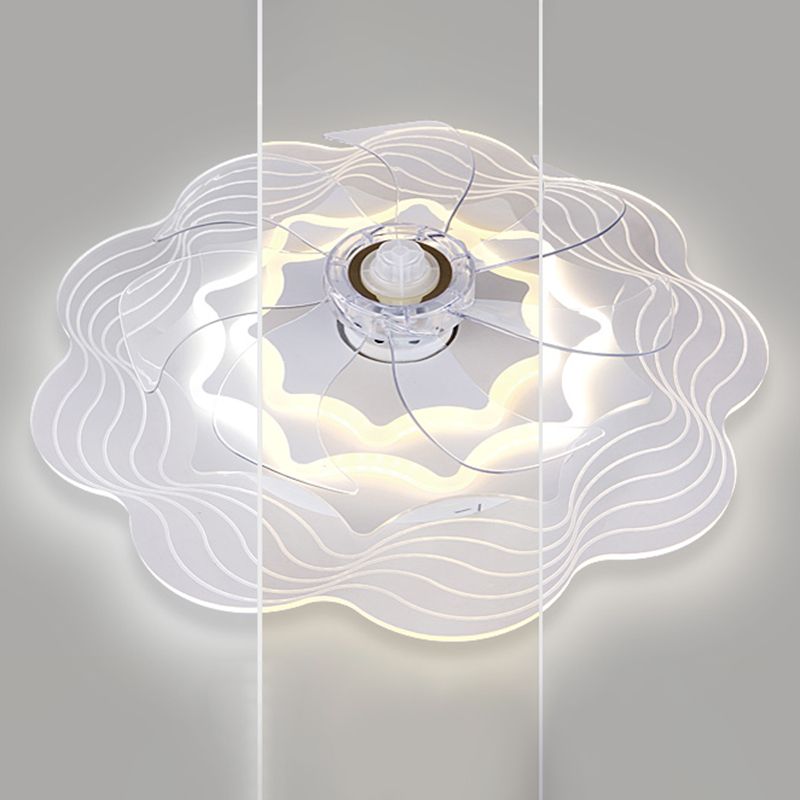 Ventilateur de plafond rigide ultrathin Light Minimaliste LED MINMOSIQUE MONT MONT LEMPER POUR CHAMBRE
