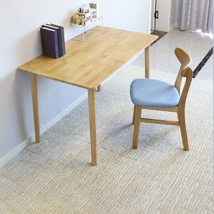 Contemporary Style Wood Side Dining Chairs Open Back Dining Armless Chairs