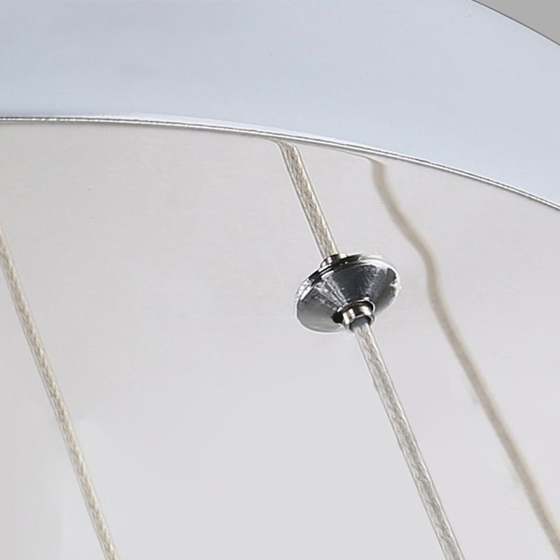 Orb Cream Glass Multi Light Pendant Modernist White Ceiling Suspension Lamp for Living Room