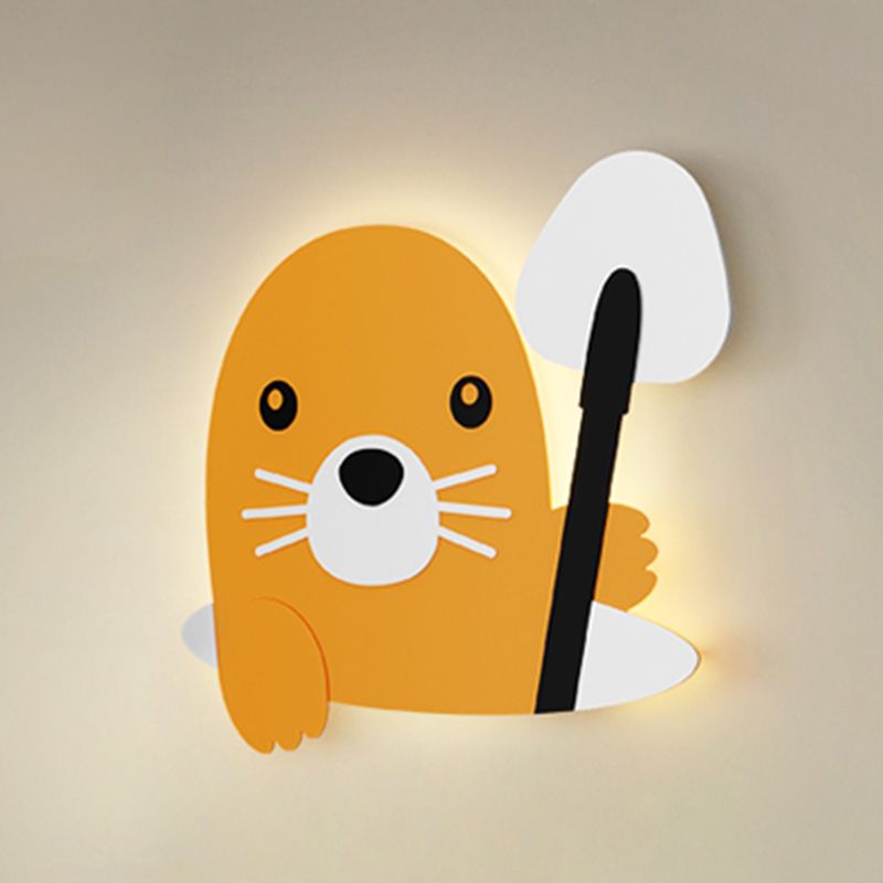 Creative Animals Wall Light Modern Colorful LED Wall Light Fixture for Bedroom