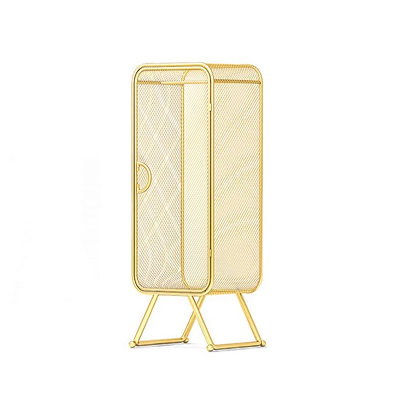 Metal Wardrobe Cabinet Contemporary Hinged Wardrobe Armoire for Home