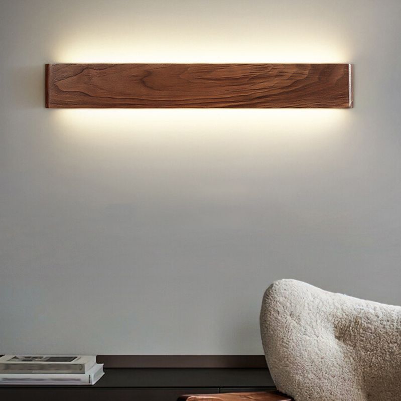 Modern Metal Wall Sconce Linear Shape Wall Light with PC Shade for Bedroom