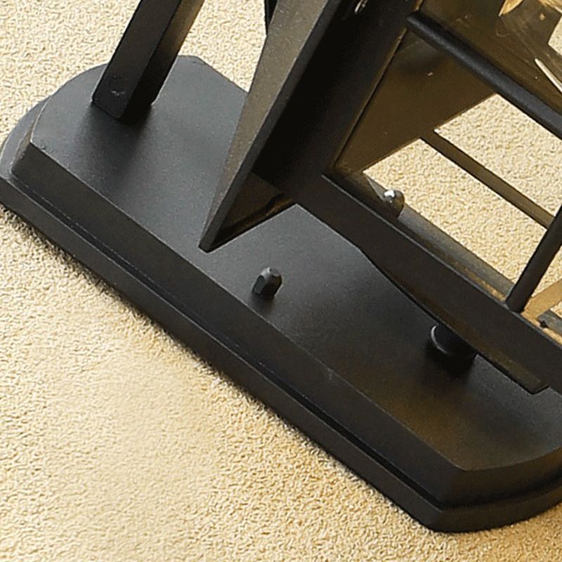 Modern Square outside Sconce Light Kit Glass 1 Light in Black