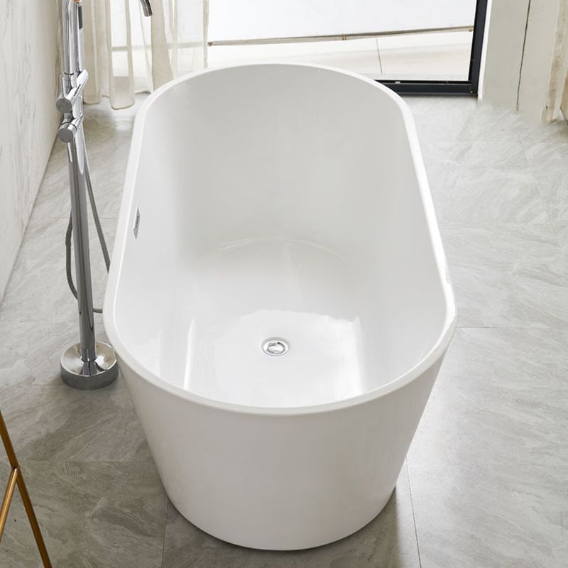 Modern Oval Freestanding Bathtub Antique Finish Soaking Bath Tub