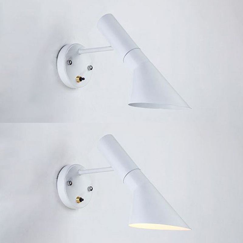 Nordic Simplicity Swing Arm Wall Lights Metallic Sconce Light Fixtures for Bedroom