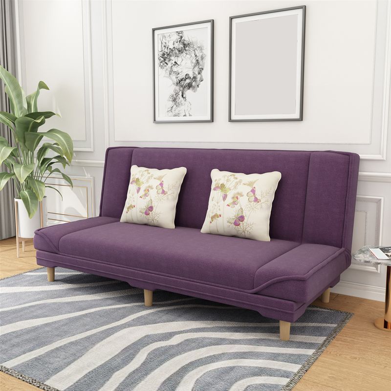 Moderner armloser Sofa mit Baumwollmischung 27,55 "W Cabrio Sleeper Sofa für Wohnzimmer