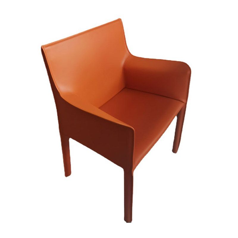 Industrial Upholstered Arm Dining Chair Kitchen Parsons Chair