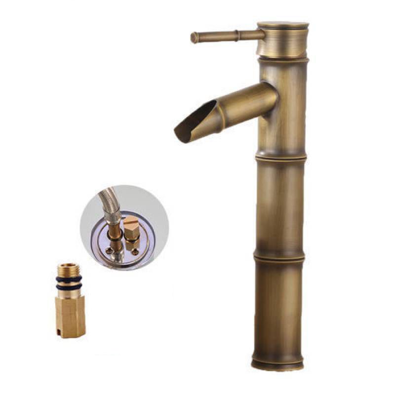 Circular Farmhouse Vessel Faucet Brass Lever Handle Bathroom Faucet