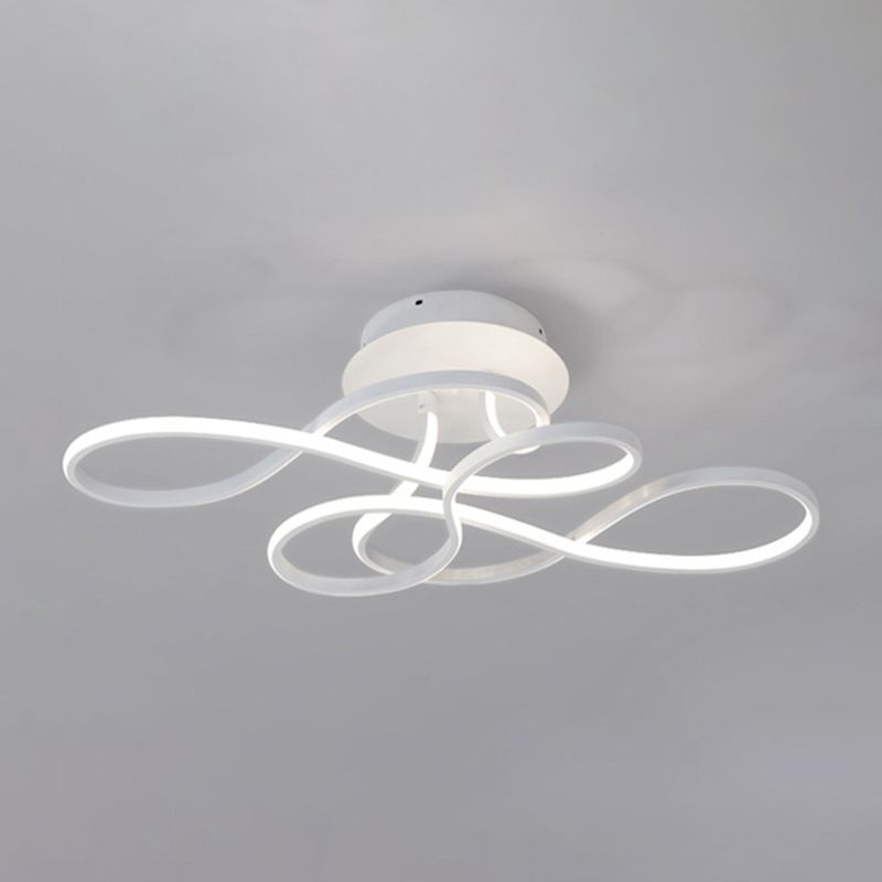 29.5 pulgadas de ancho de estilo Minimalista Luz LED ALUMINIO ALUMINIO ALUMINIO CADENTE IRREGULAR INLANTACIÓN DE ILUMBAJE DE MONTAJE