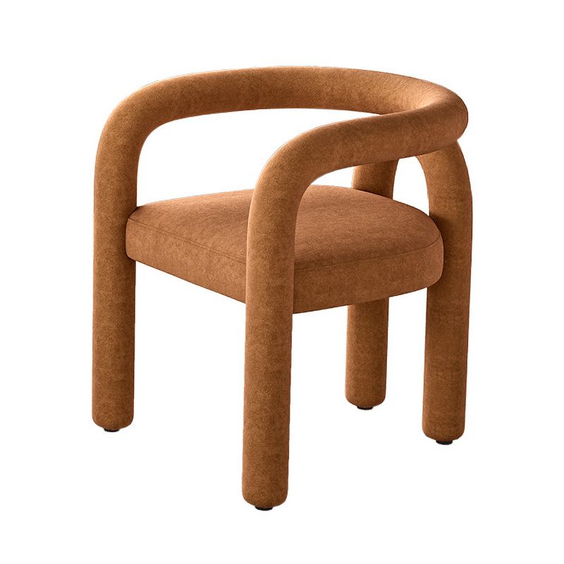 Glam Style Design Cashmere Chair Fork Bone Back Arm Kitchen Dining Chairs