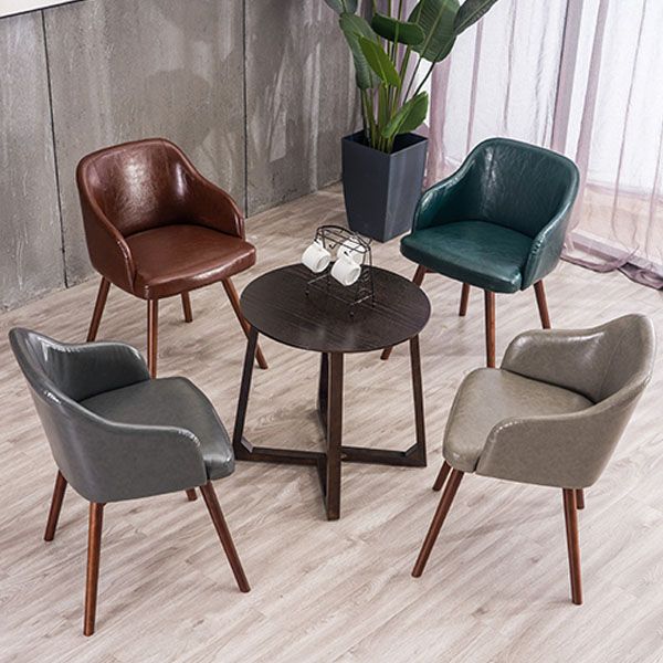 Chaise de salle à manger rembourrée de la chaise de salle à manger rembourrée de la chaise de restauration rembourrée mate