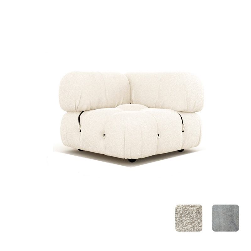 Modern Style Sofa Low Back Padded with Sponge Cushions Sofa Bed