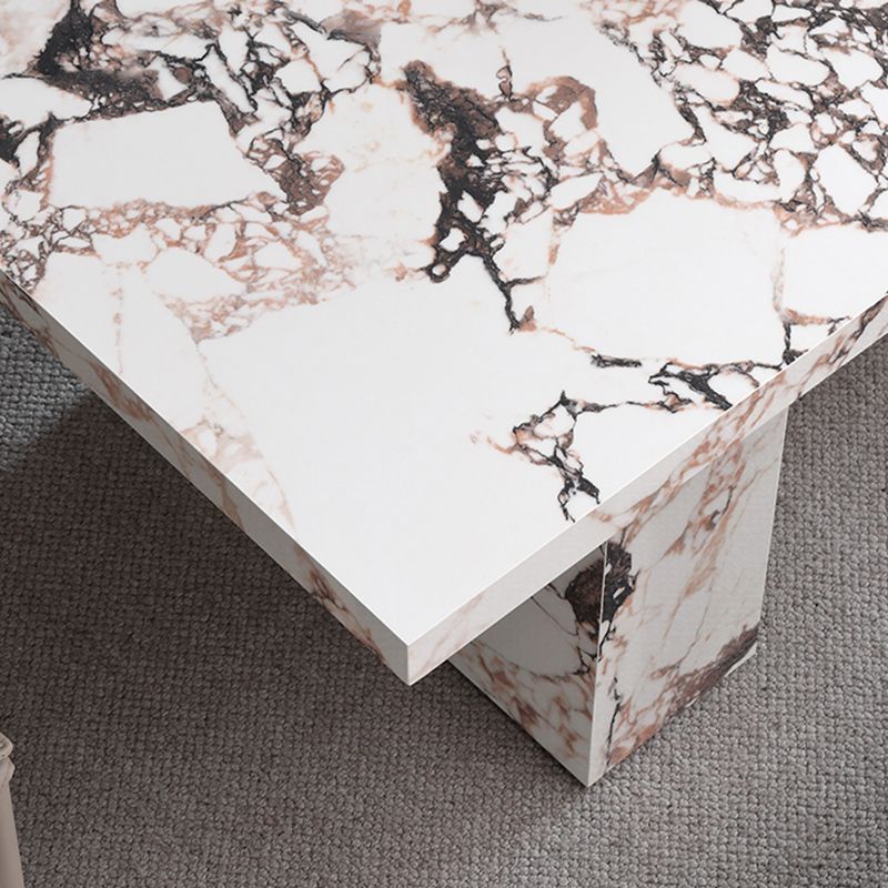 Stone Modern Dining Table Set 1/2/4/5/7 Pieces Dinette Set with Solid Back Chairs