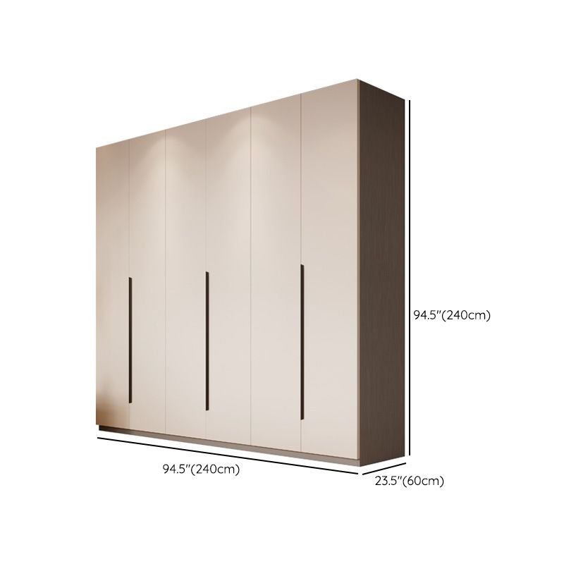 Modern Wood Wardrobe Armoire Freestanding Soft Close Doors Wardrobe Cabinet