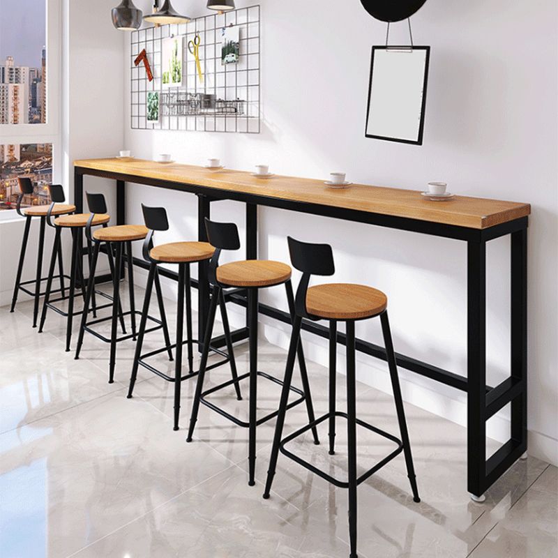 Contemporary Dining Stools Armless Bar Stools Black Metal Legs