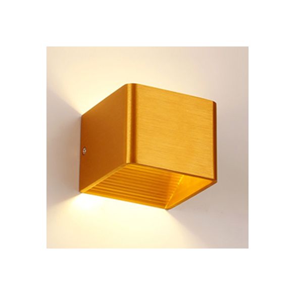 Cube Schattenleuchten Lichtminimalismus Aluminium warm/weiße Beleuchtung LED LED LEDIGKEIT