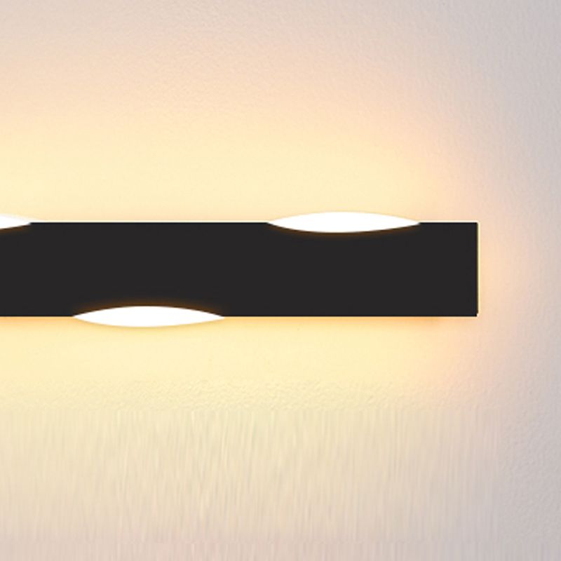Forma de forma lineal Iluminación de pared de metal Estilo moderno 1 Luz de la pared de luz Luz de la pared de la luz.