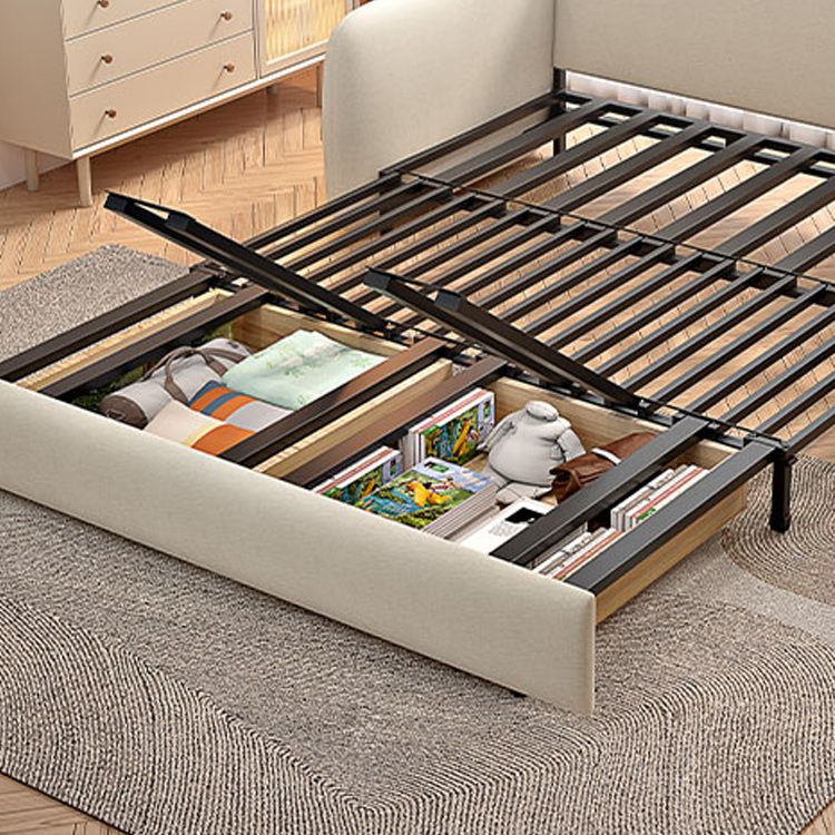 Beige Cushion Back Futon Foldable Pillow Included Sleeper Sofa