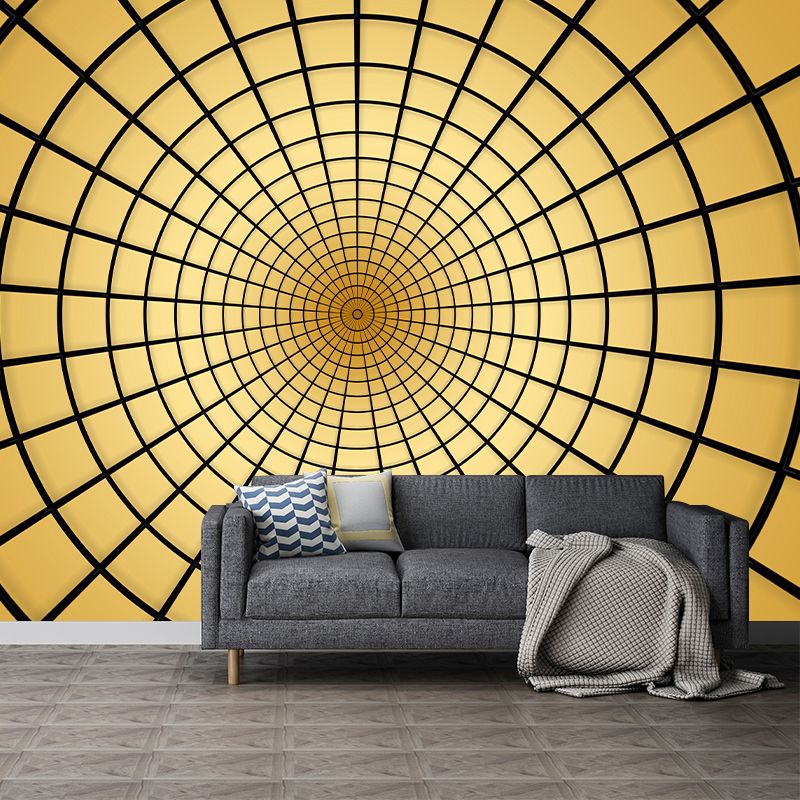 Geometric Circle Mural Decal Wall Art for Home Decor, Moisture Resistant