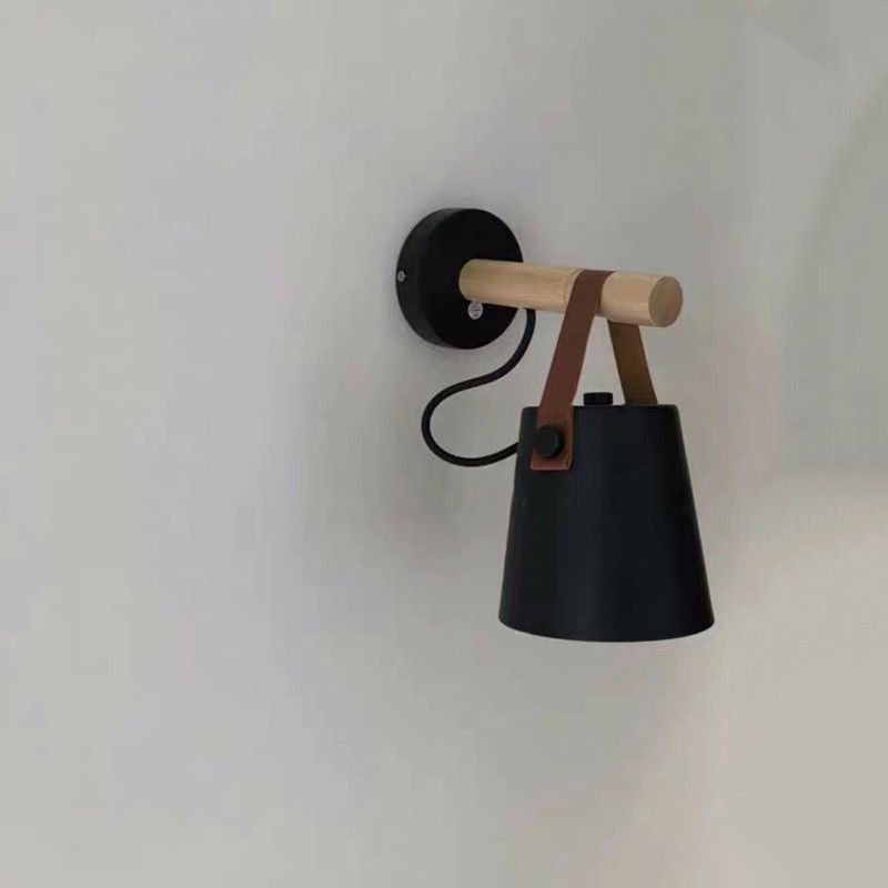 Metal Geometric Shape Wall Lights Industrial 1-Light Wall Light Sconce