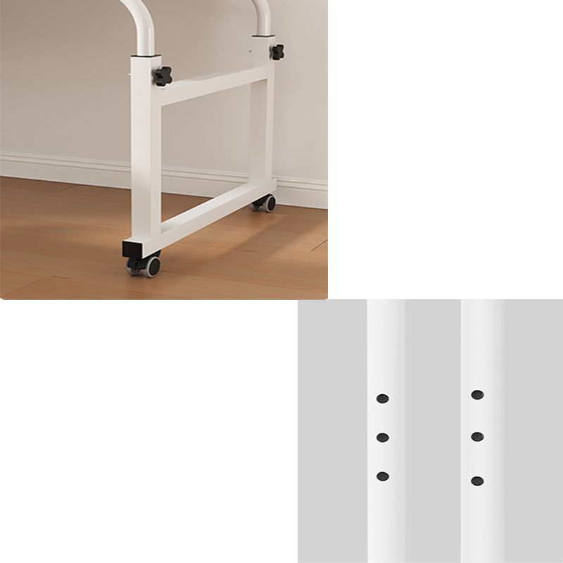 Adjustable Height Computer Desk Bedroom Office Desk with Caster Wheels