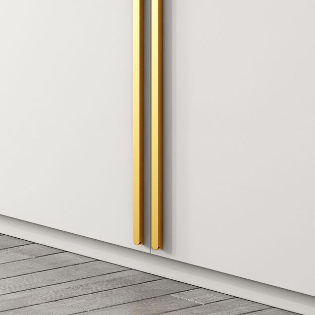 White Colour Wooden Wardrobe Contemporary Style Wardrobe Closet with Drawer