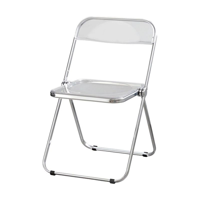 Les chaises latérales en plastique pliantes de conception industrielle ouvrent la chaise latérale de salle à manger arrière