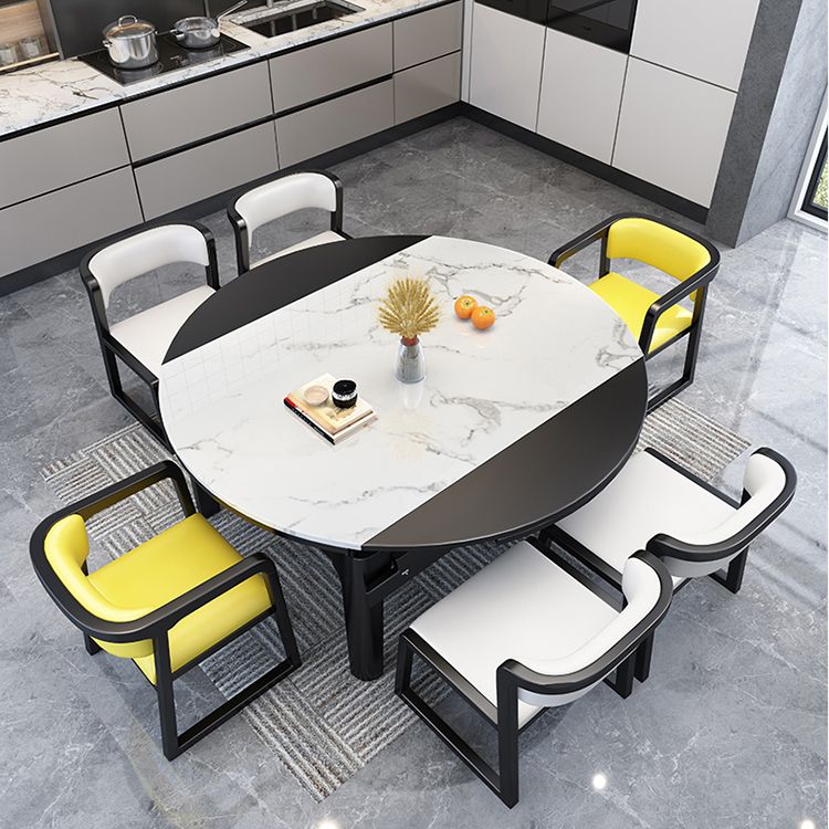 Chaise de salle à manger en bois de style scandinave, chaise de salle à manger à dossier ouvert avec bras