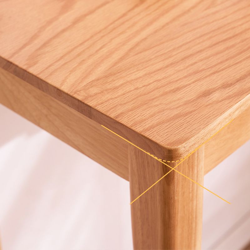 Contemporary Rectangle Bar Table Wood Bar Dining Table for Living Room