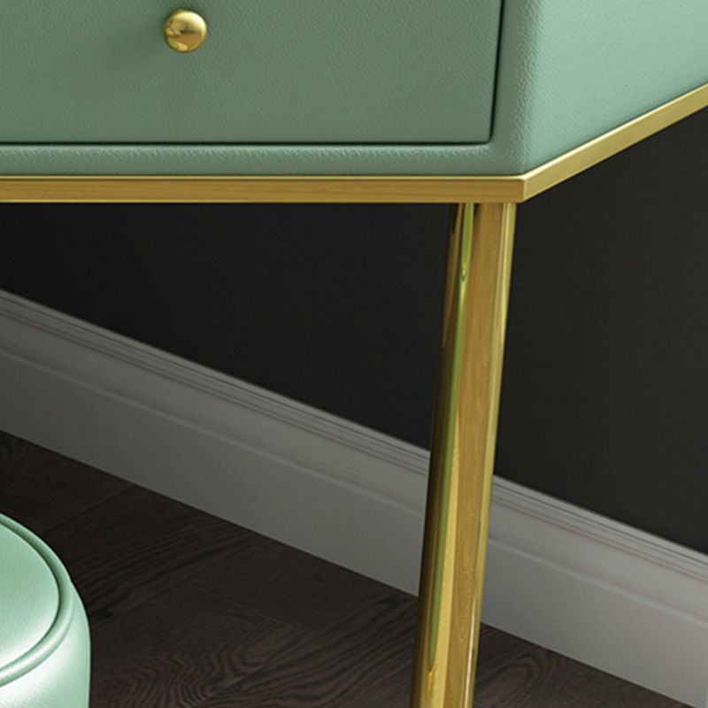 2-Drawers Dressing Table Luxurious Stone Top Vanity Set for Bedroom
