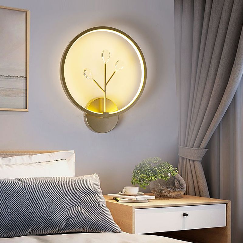 Runde Schatten Metall Wandleuchte modern