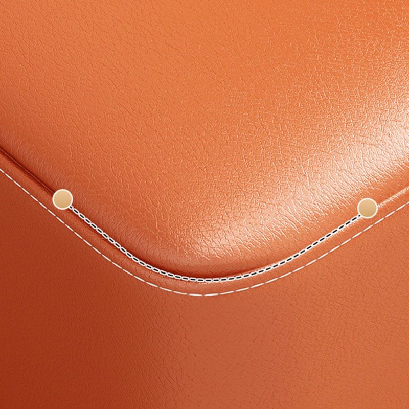 Water Resistant Modern Ottoman Whole Colored Faux Leather Square Ottoman