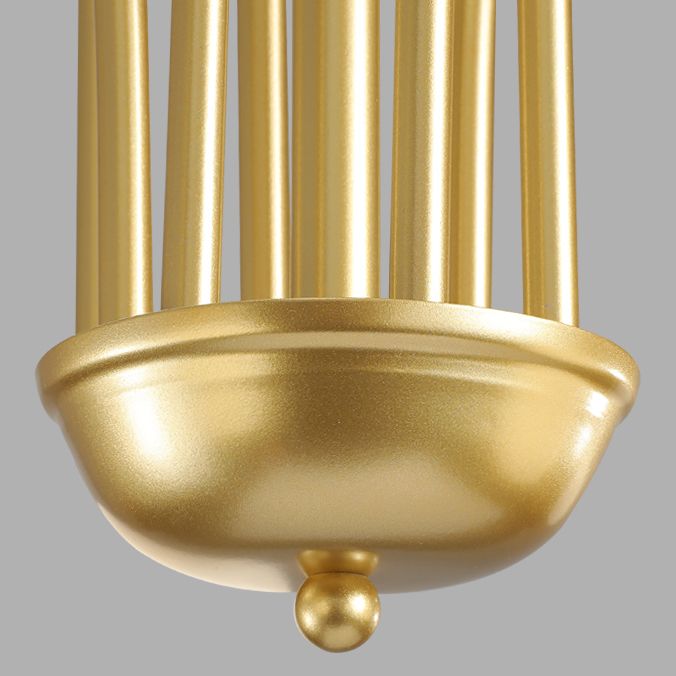 Modern Metal Chandelier Light Multi-Head Suspension Pendant Lamp for Living Room