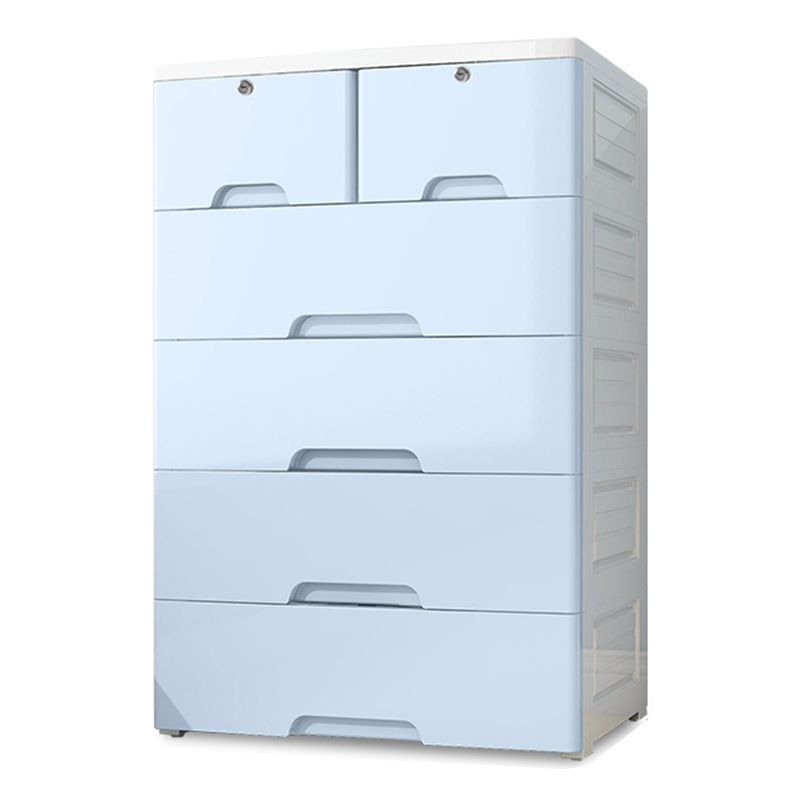 Contemporary Storage Cabinet with Legs Plastic Wardrobe Closet