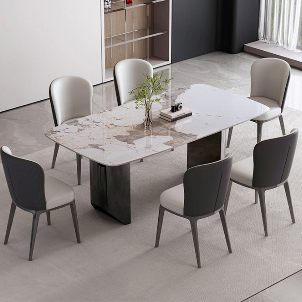 Rectangle Dining Table Sintered Stone Dining Table for Kitchen