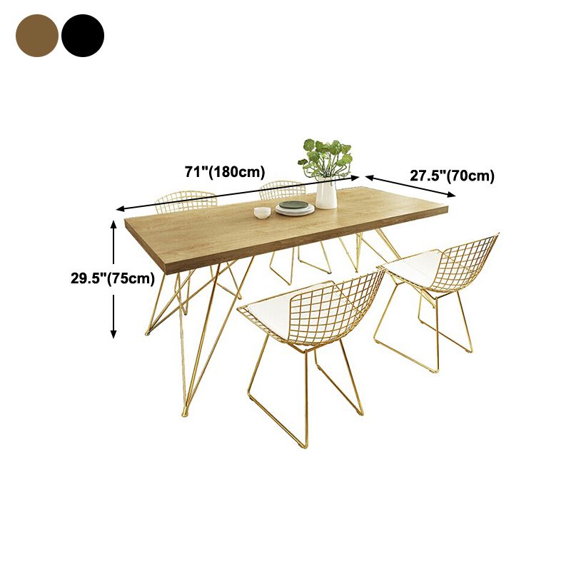 Luxury Style Dining Table Rectangle Dinette Table for Home Kitchen