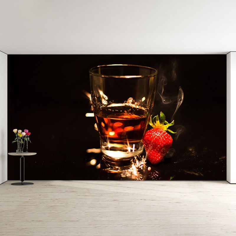 Customized Drunken Liquor Mural Wall Decor Eco-friendly Wallpaper for Bar