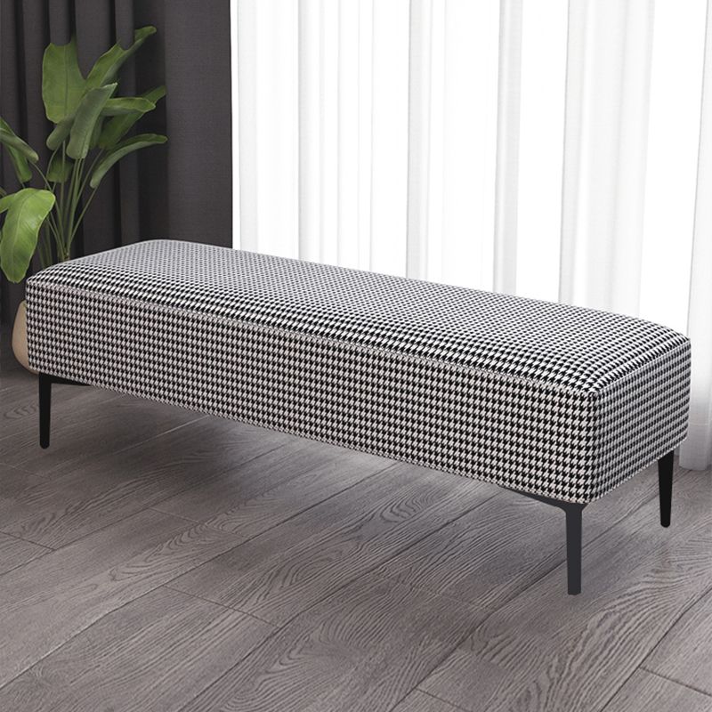 Modern Bedroom Bench Solid Wood Seating Bench with Upholstered