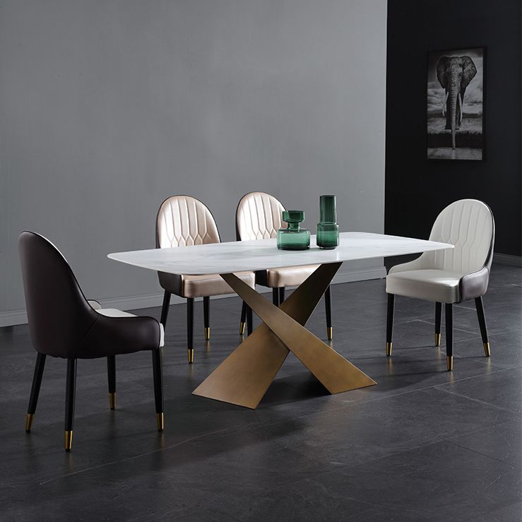 Scandinavian Indoor Arm Chair Upholstered Parsons Wood Dining Room Chair (Set of 2)