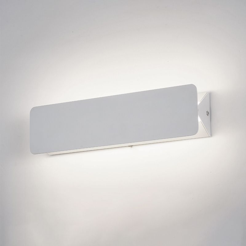Accesorios de luz rectangulares de aluminio apliques de pared de estilo minimalista modernos para sala de estar