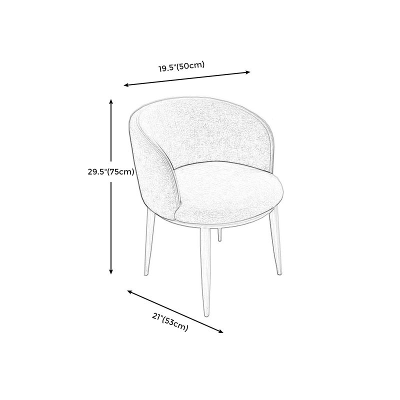 Arms Included Chair 19.6" L x 20.8"W x29.5 H  Chair for Living Room