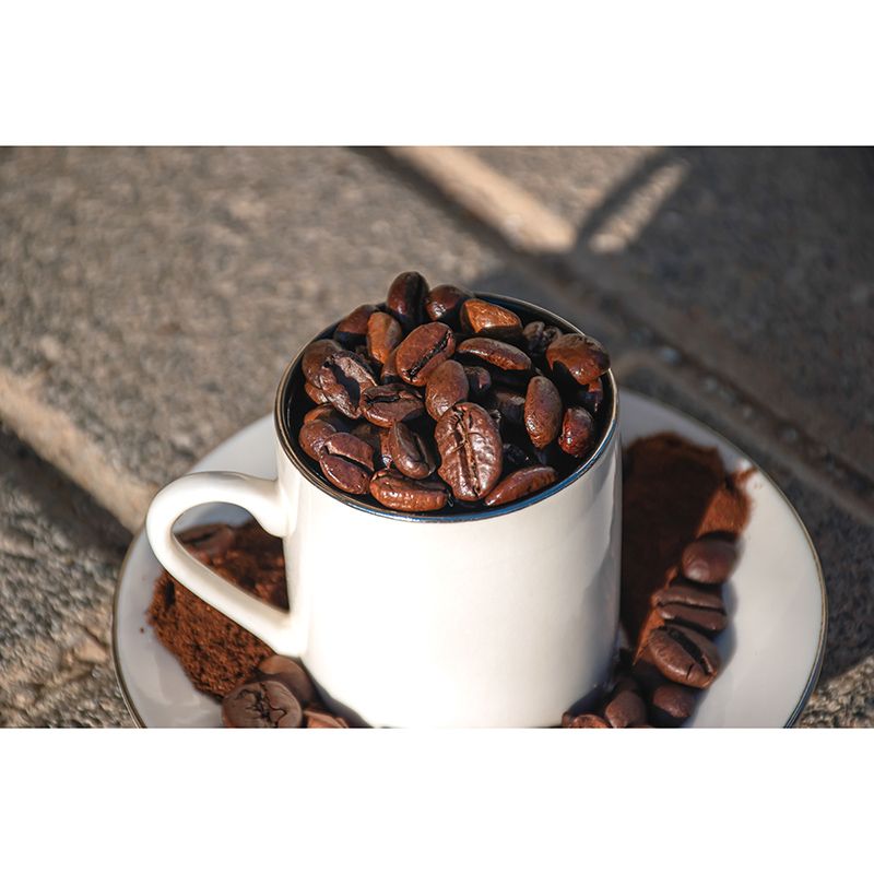 Coffee Beans Mural Wallpaper for Coffe Shop, Moisture Resistant, Custom Size