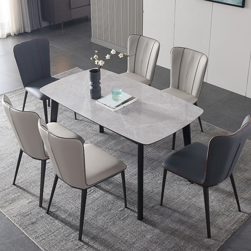 Contemporary Side Chair Solid Back Dining Room Chair for Dining Room