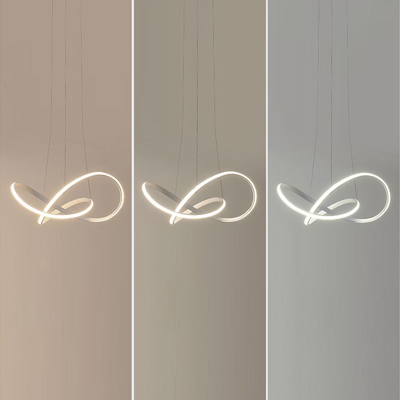 Lámpara lineal blanca lámpara moderna una luz LED LIGHT para dormitorio