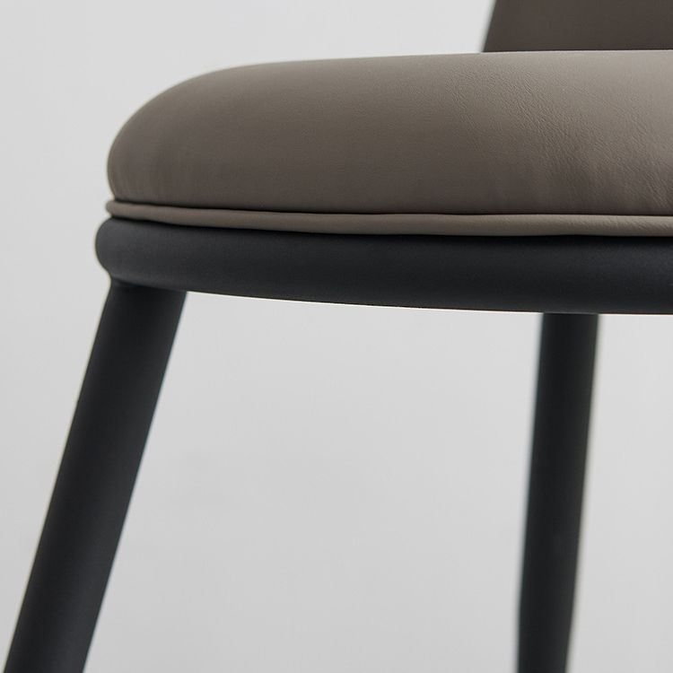 Ensemble de chaises en métal de style contemporain, cuisine, salle à manger, chaises d'appoint à dossier solide (Ensemble de 2)