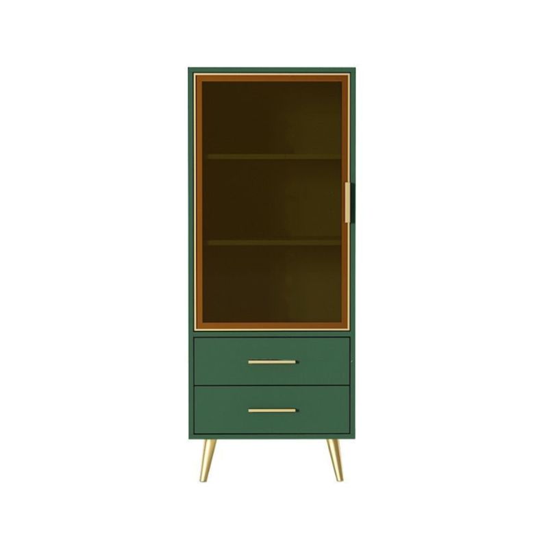 Rectangle Wood Accent Cabinet with 1 Door and 2 Drawer Contemporary Side Cabinet
