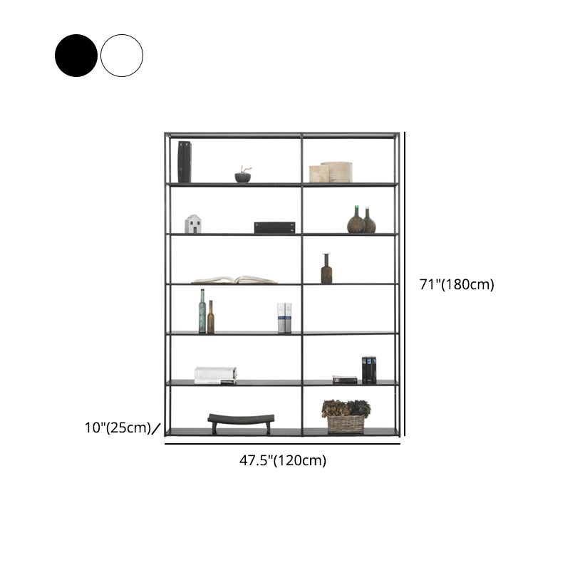 70.87"H Bookcase Open Back Contemporary Style Bookshelf for Home Office