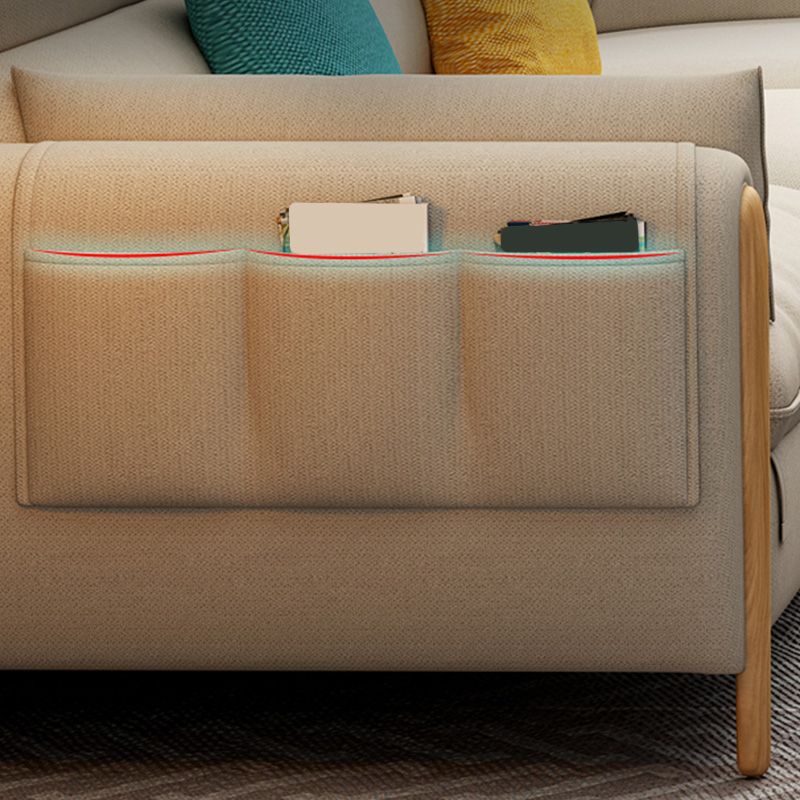 Stationary Living Room Pillow Top Arm Standard Cushions Contemporary Sofa