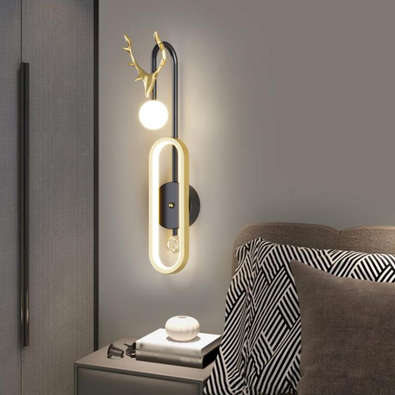 Moderner Stil Metall Wandleuchte kreative LED -Wandleuchte Leuchten für Schlafzimmer